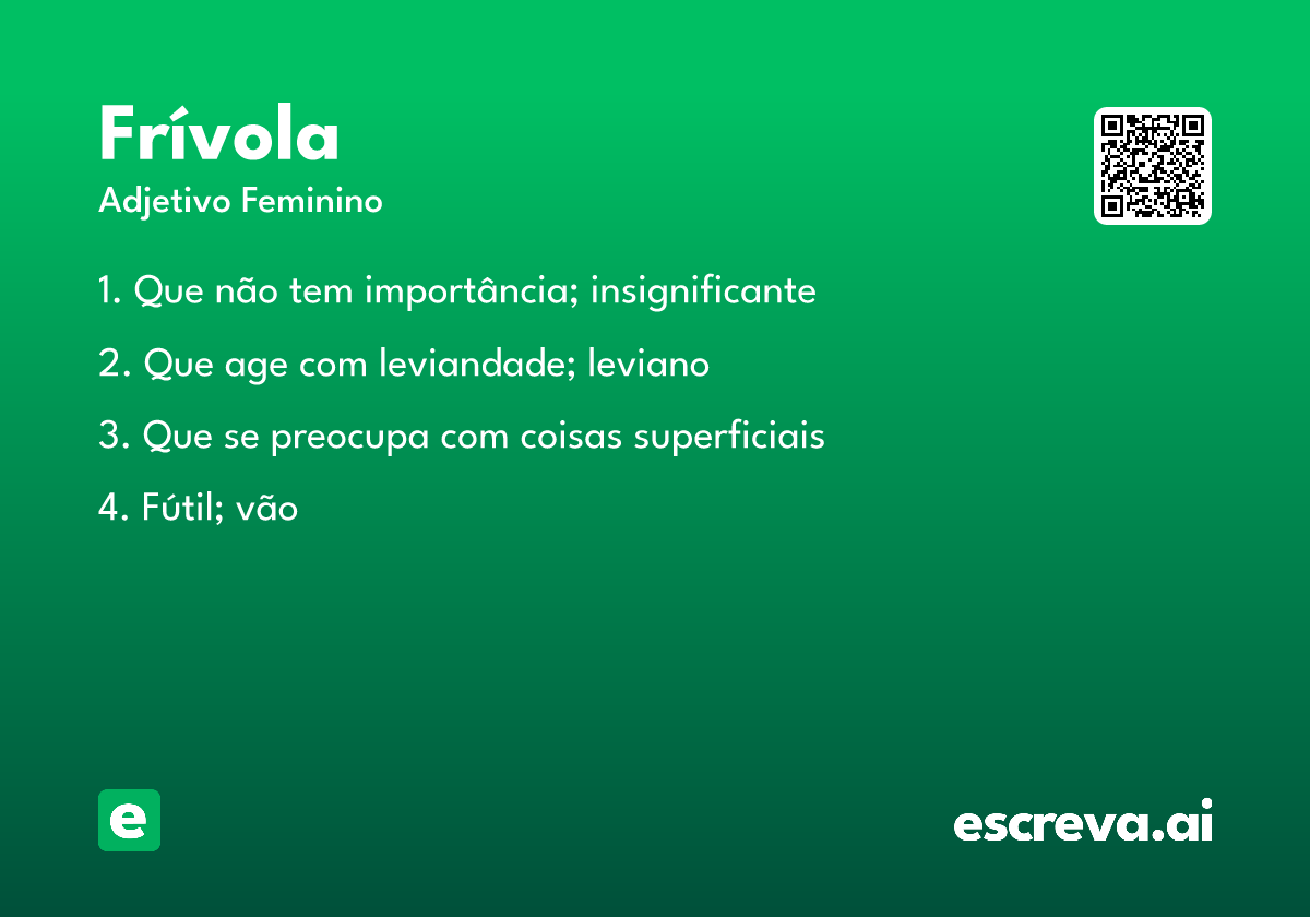 frívola