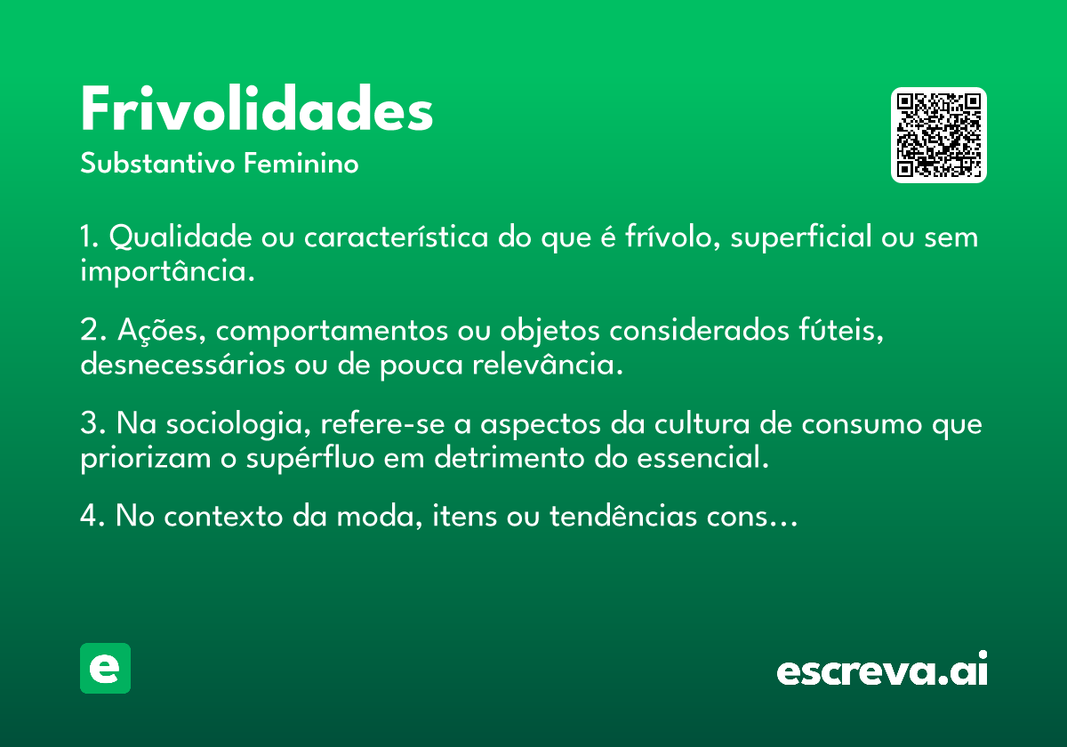 frivolidades
