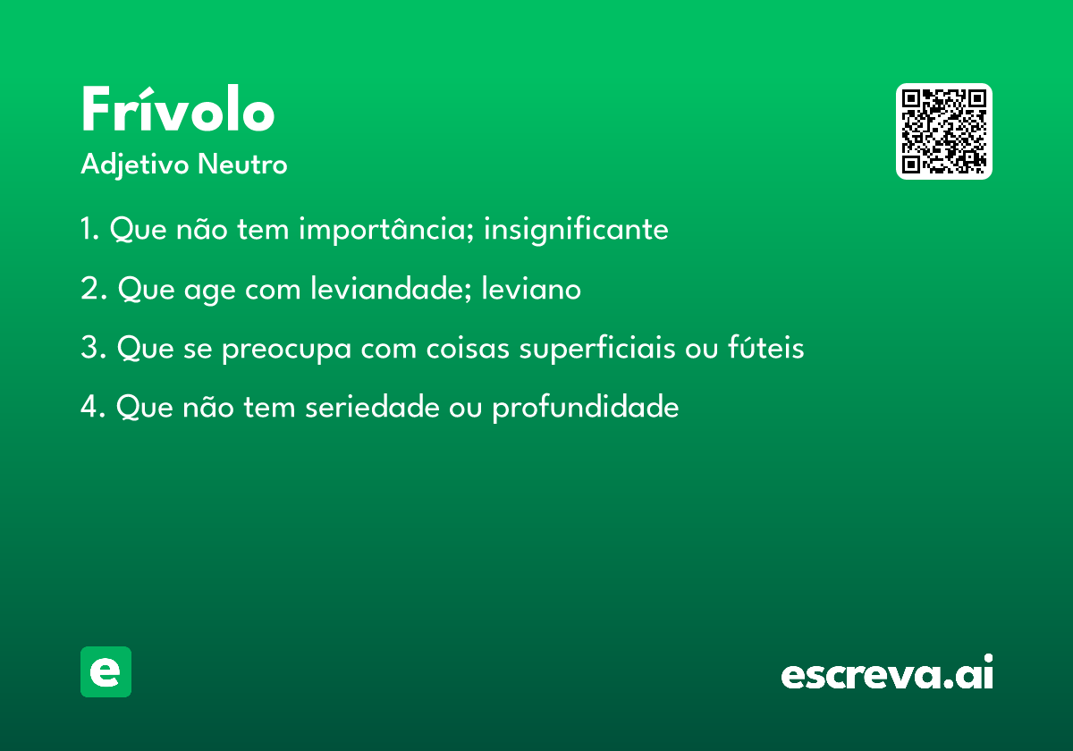 frívolo