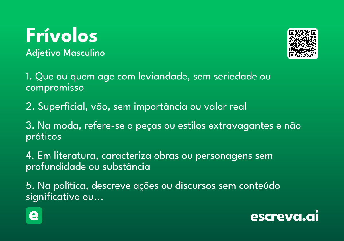 frívolos
