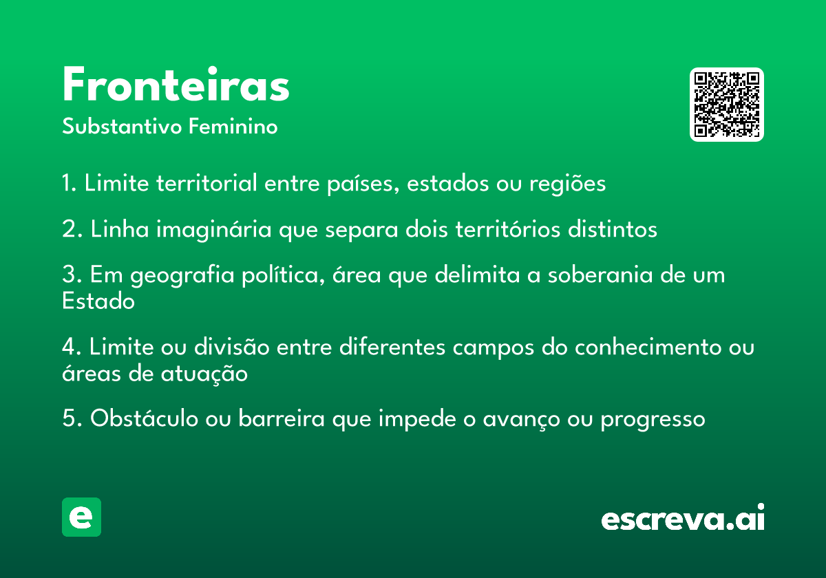fronteiras