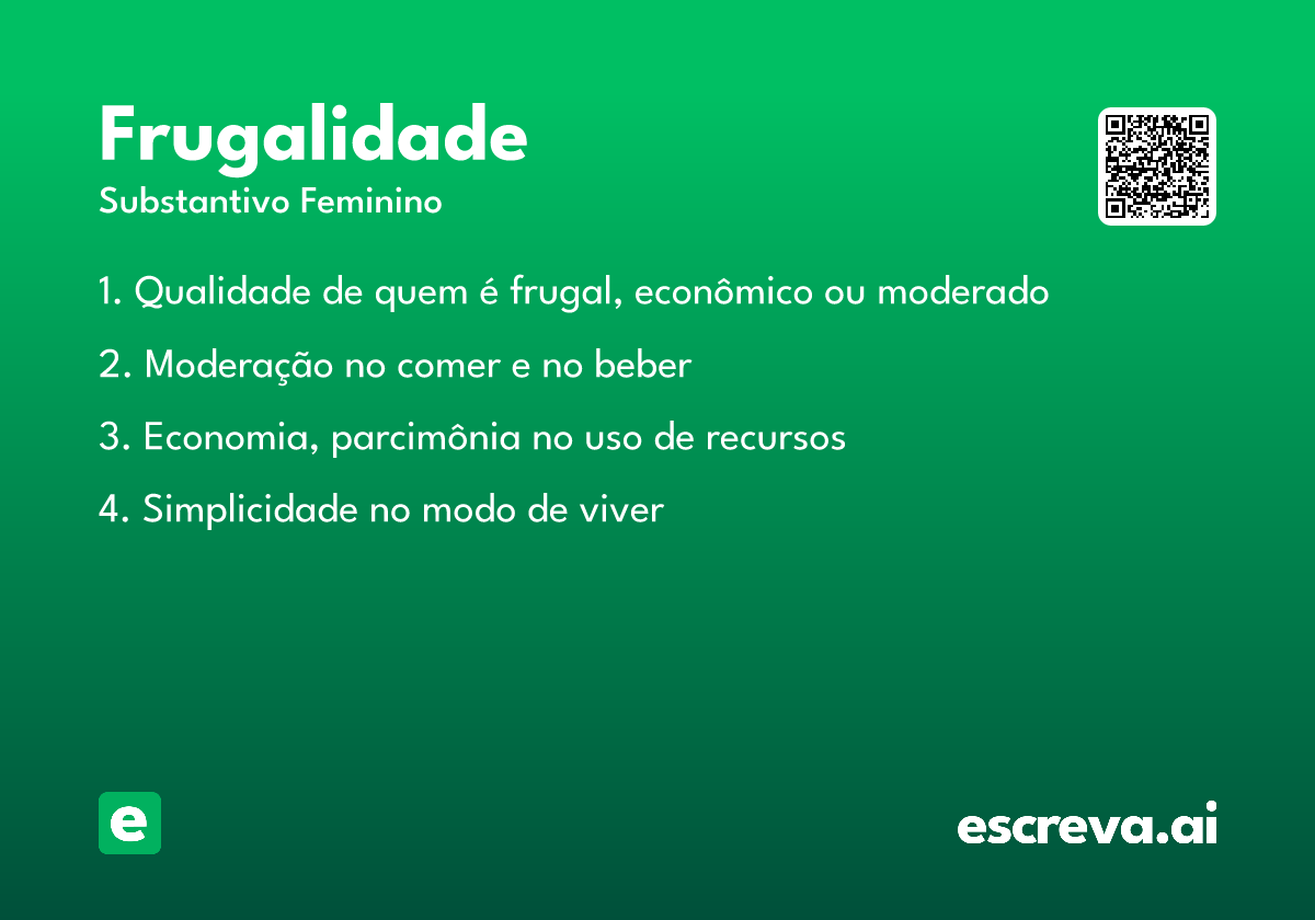 frugalidade