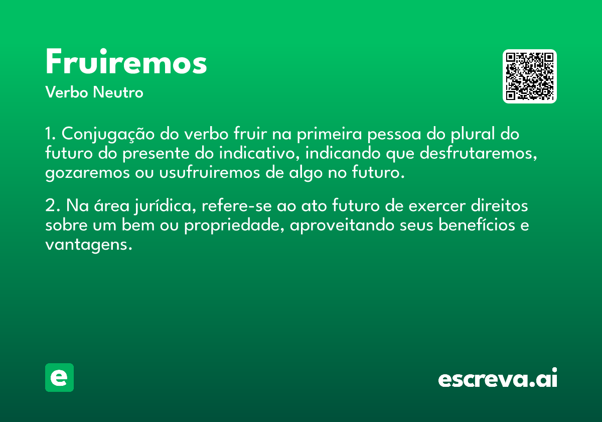 fruiremos