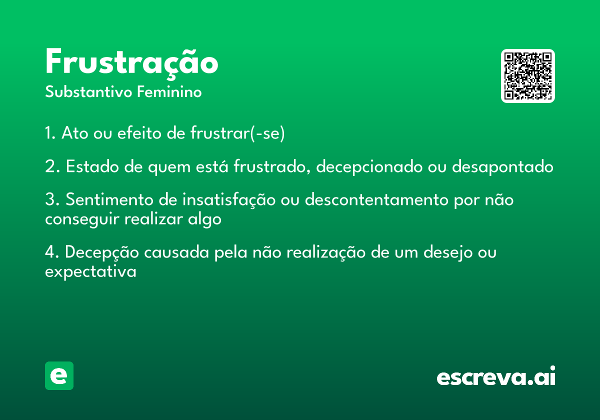 frustração