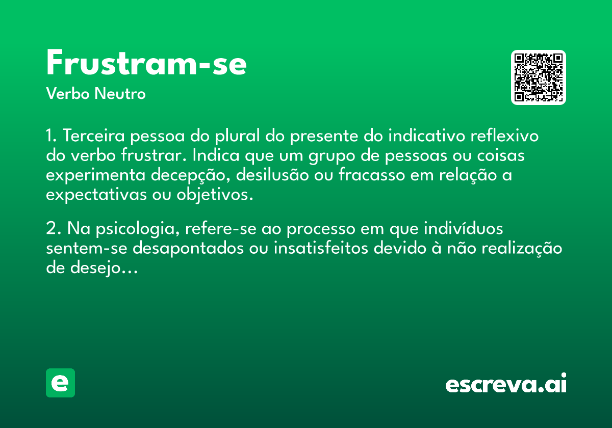 frustram-se