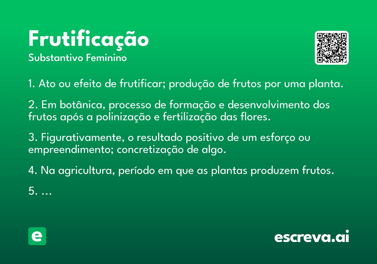 frutificação