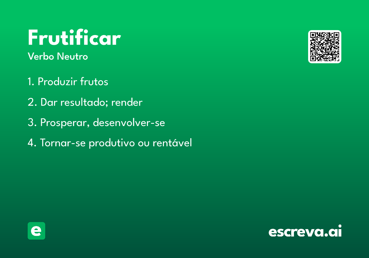 frutificar