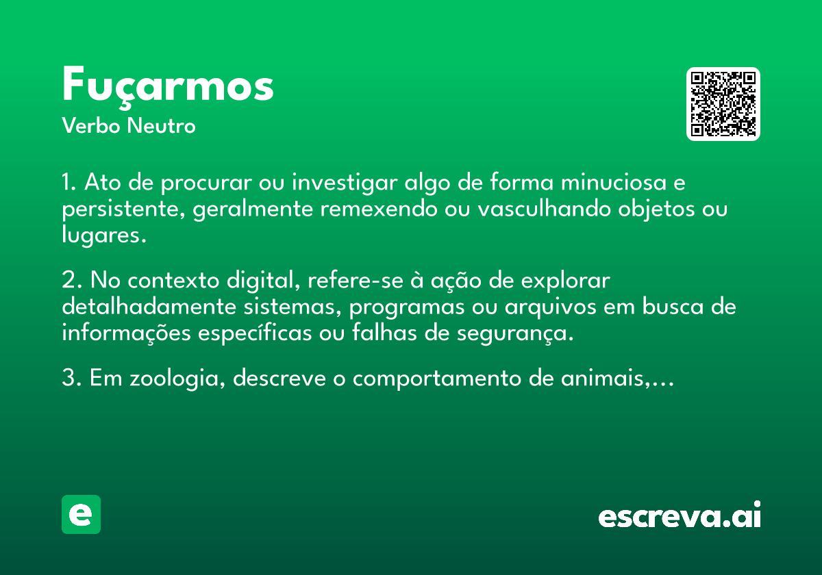 fuçarmos
