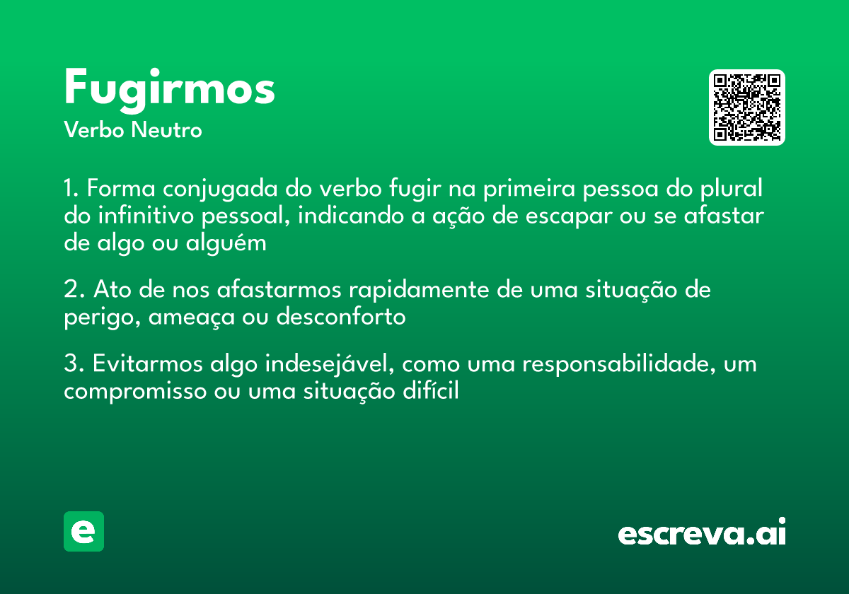 fugirmos
