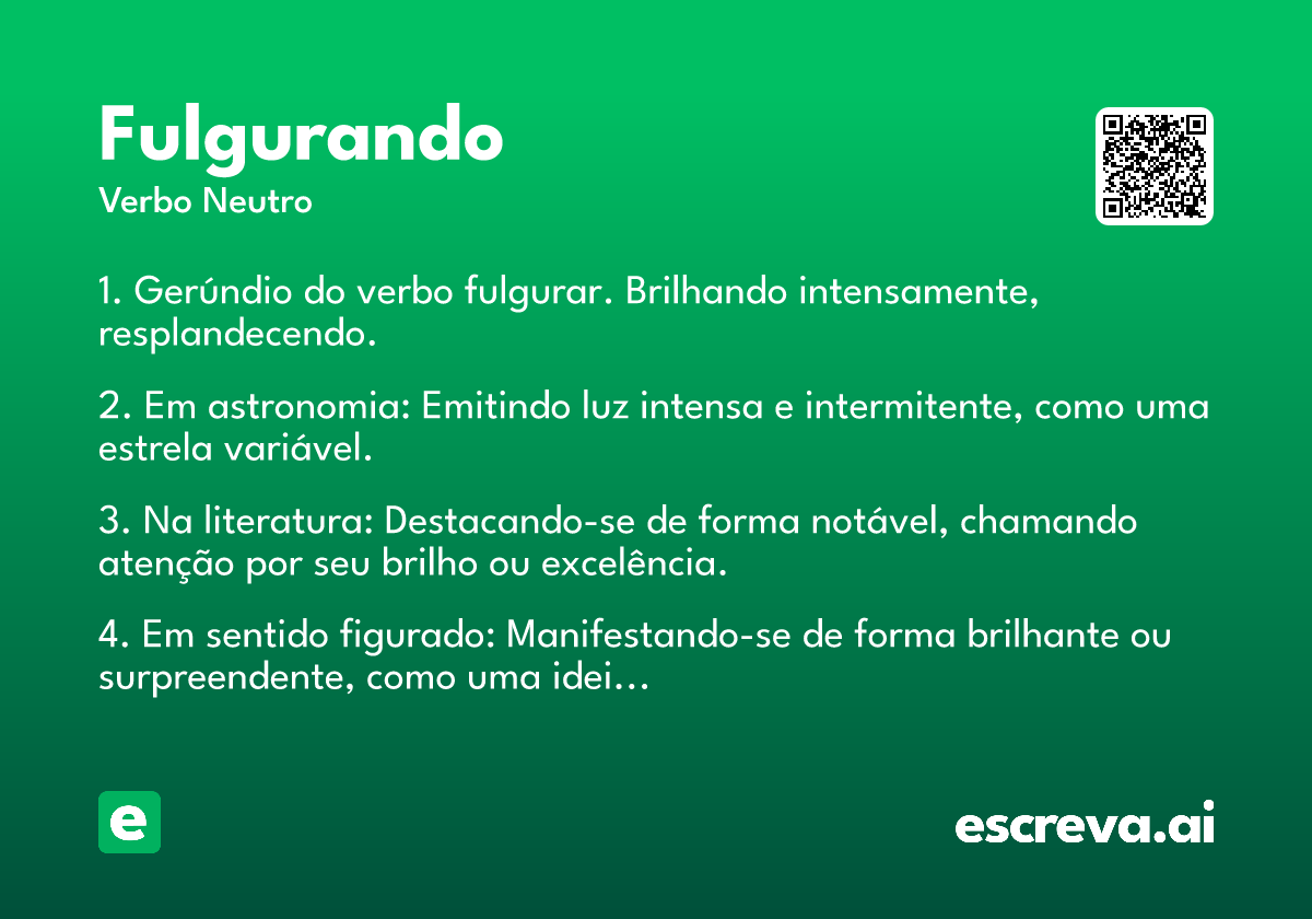 fulgurando