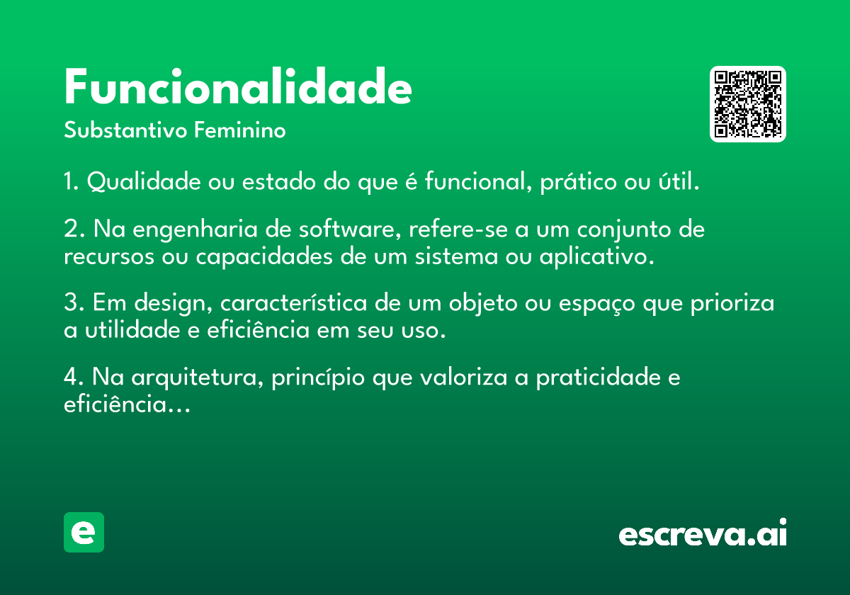 funcionalidade