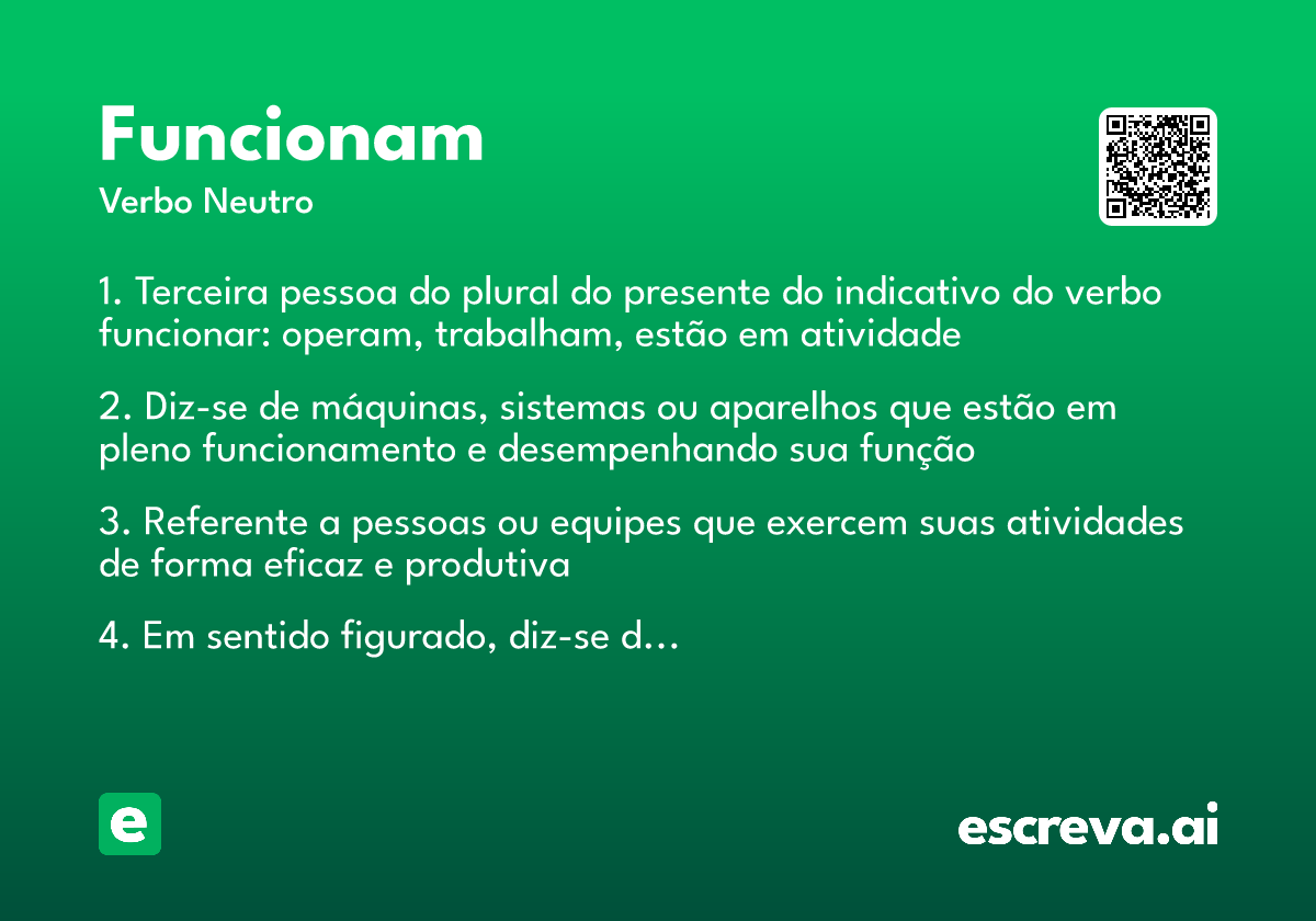 funcionam