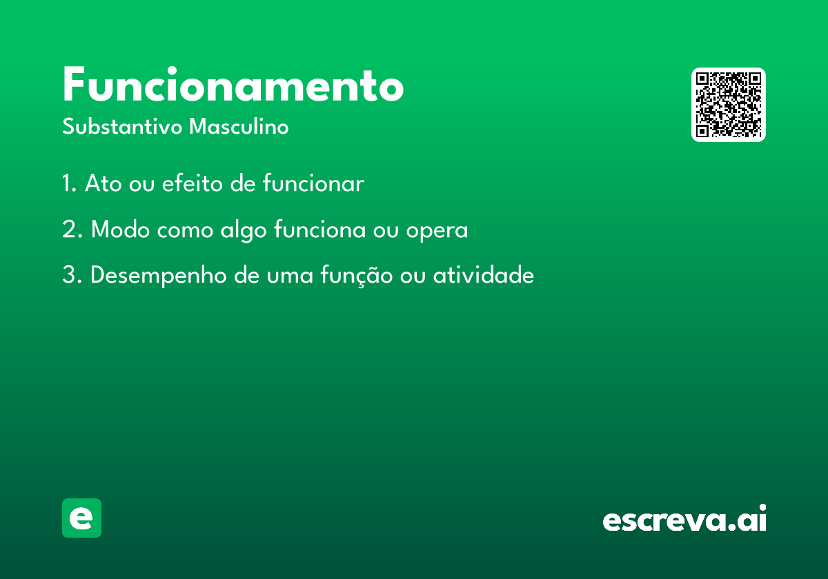 funcionamento