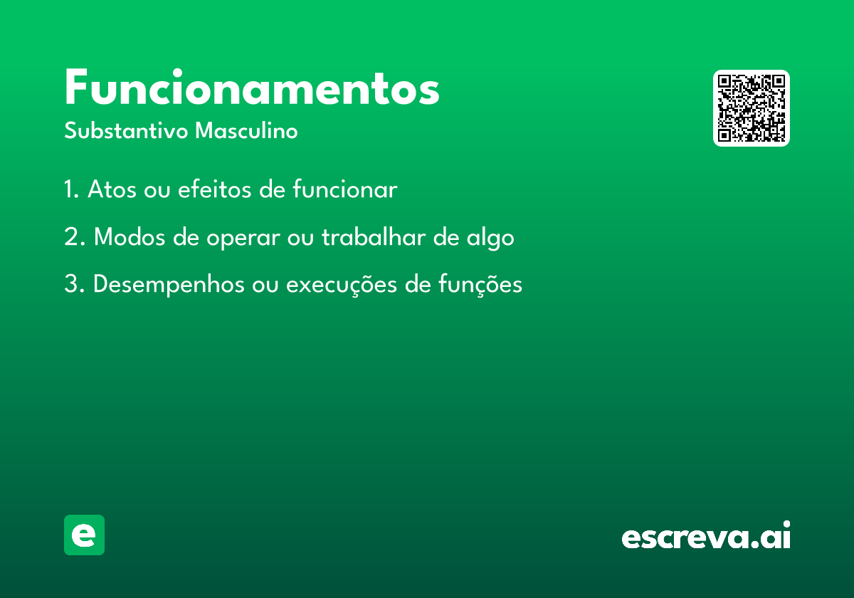 funcionamentos