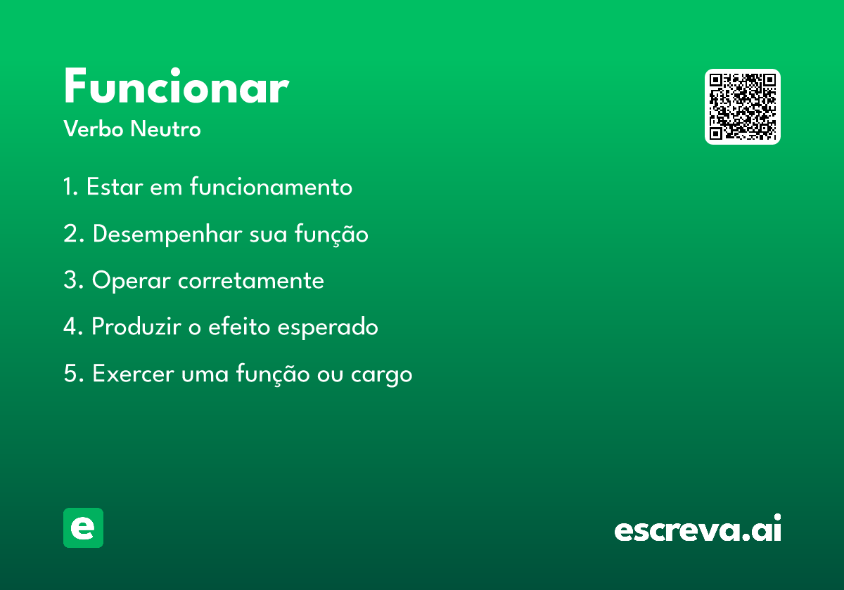 funcionar