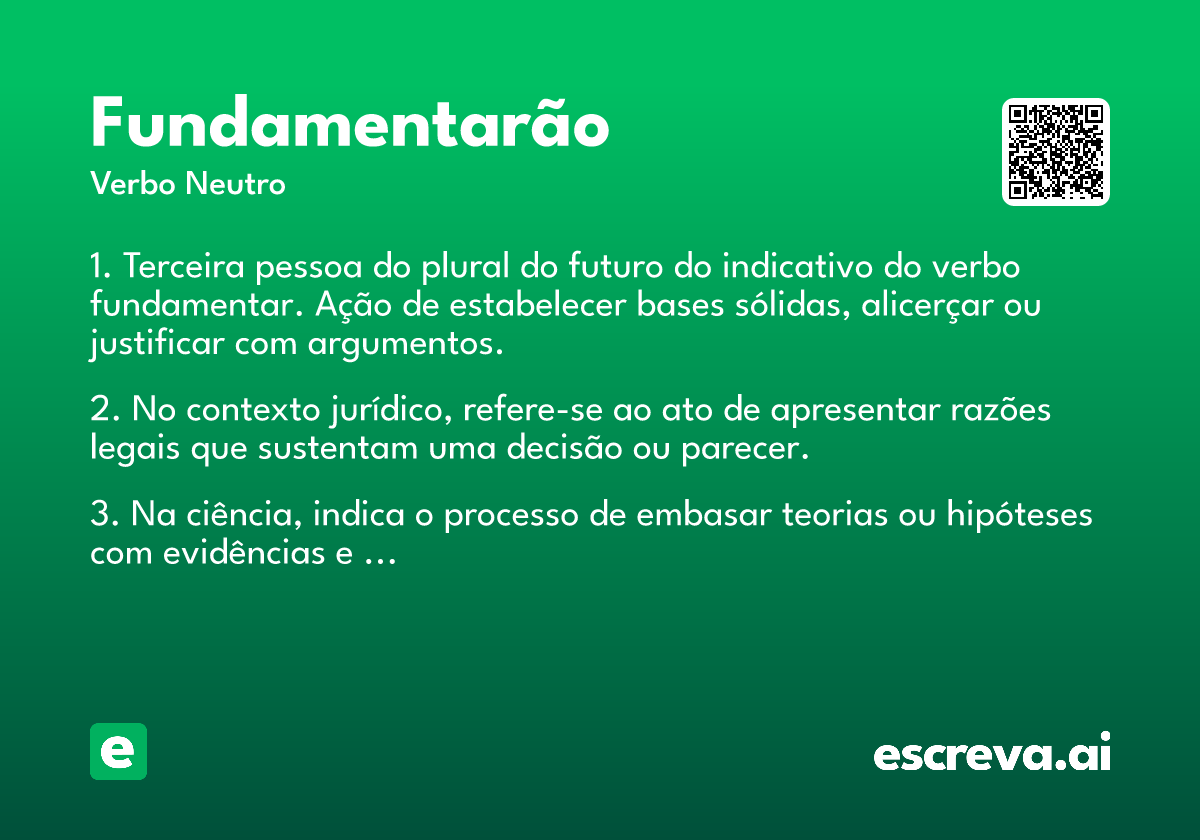 fundamentarão