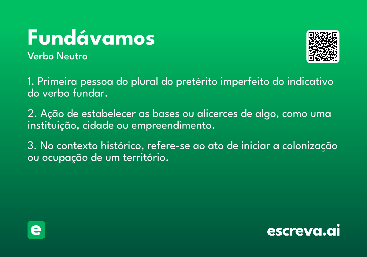 fundávamos