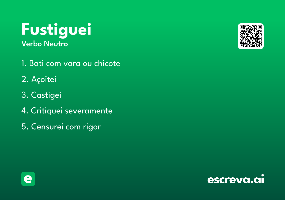 fustiguei