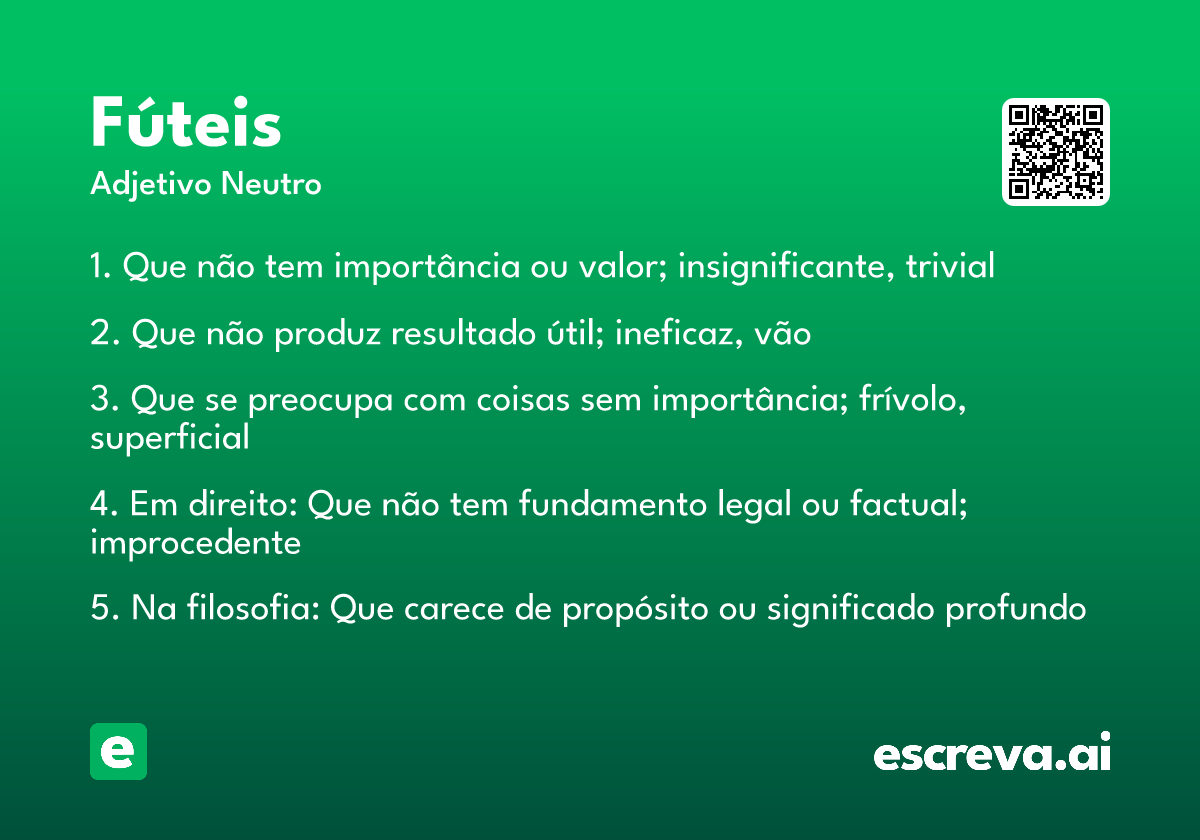 fúteis
