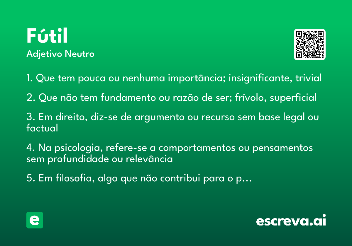 fútil