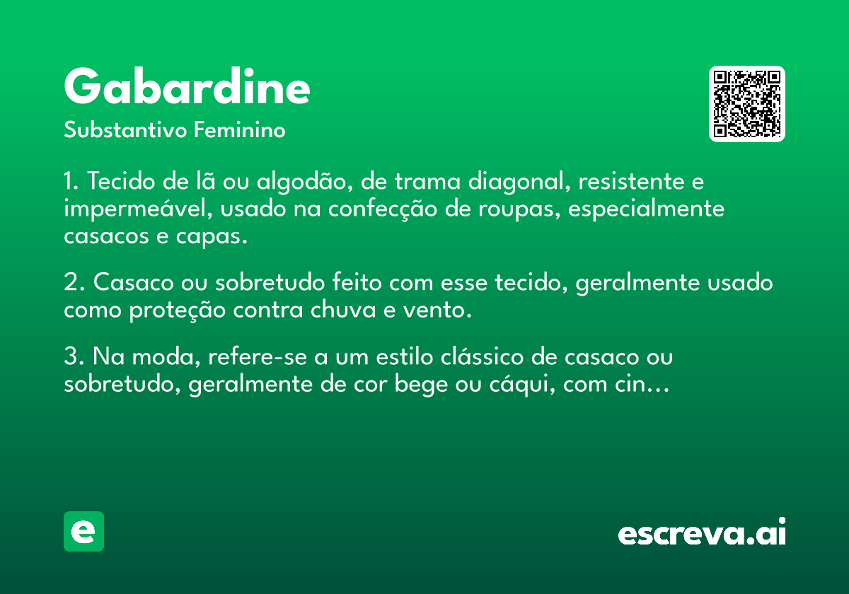 gabardine