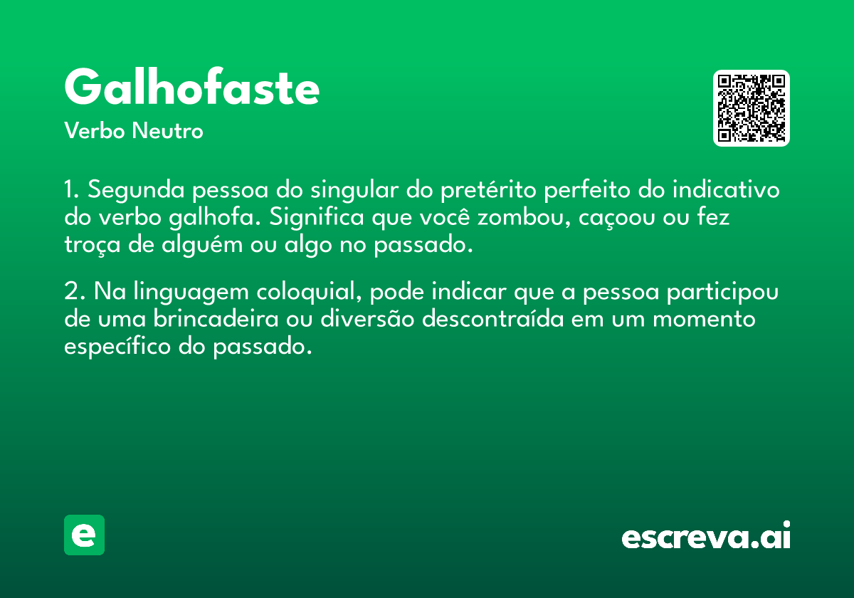 galhofaste