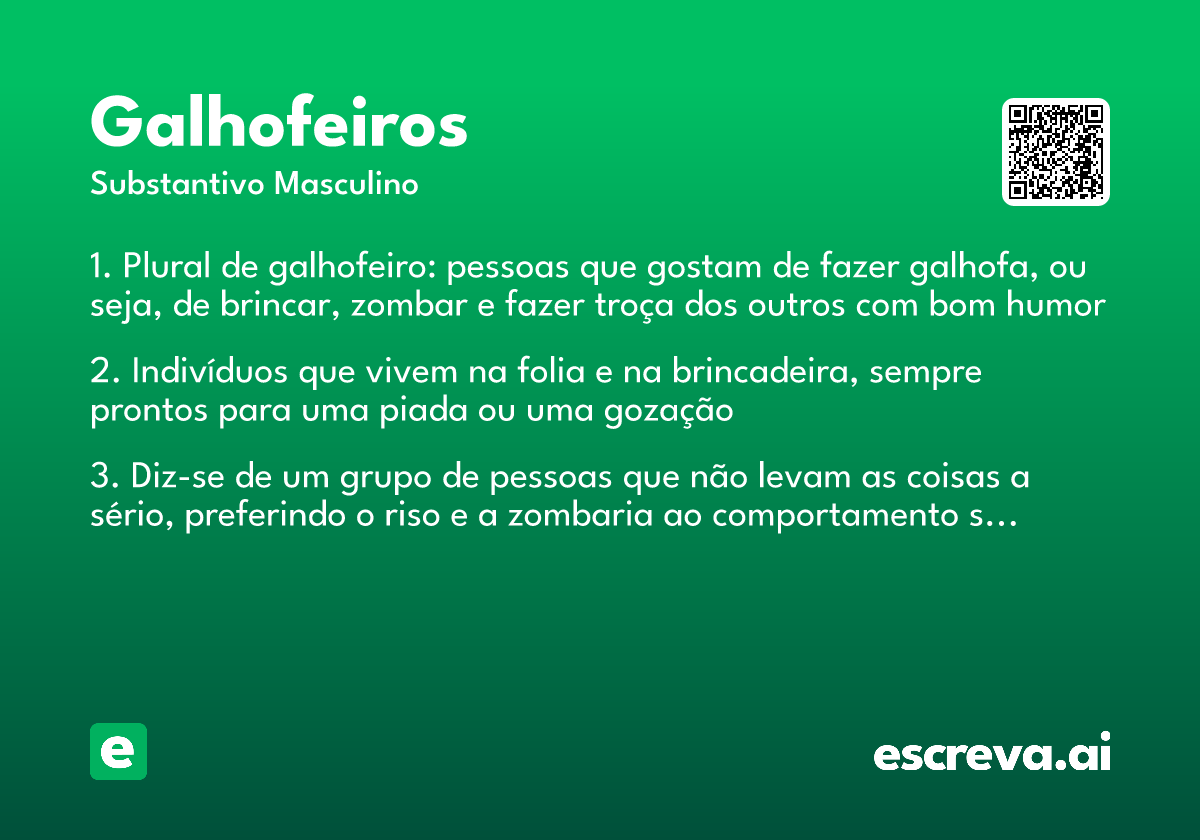 galhofeiros