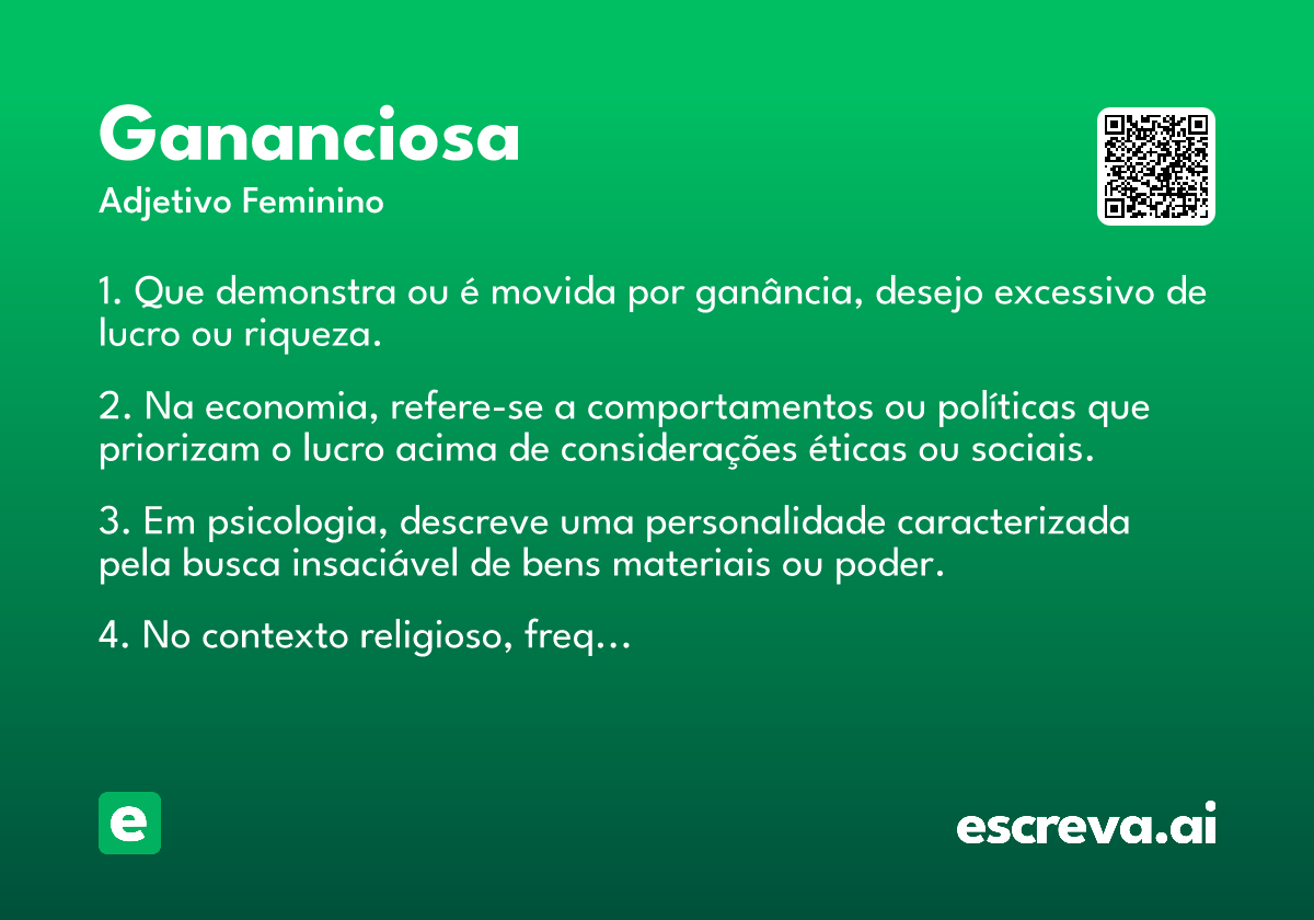 gananciosa