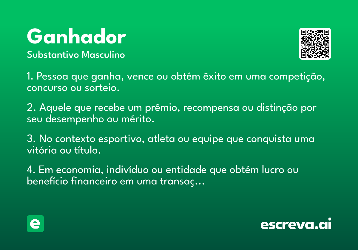 ganhador