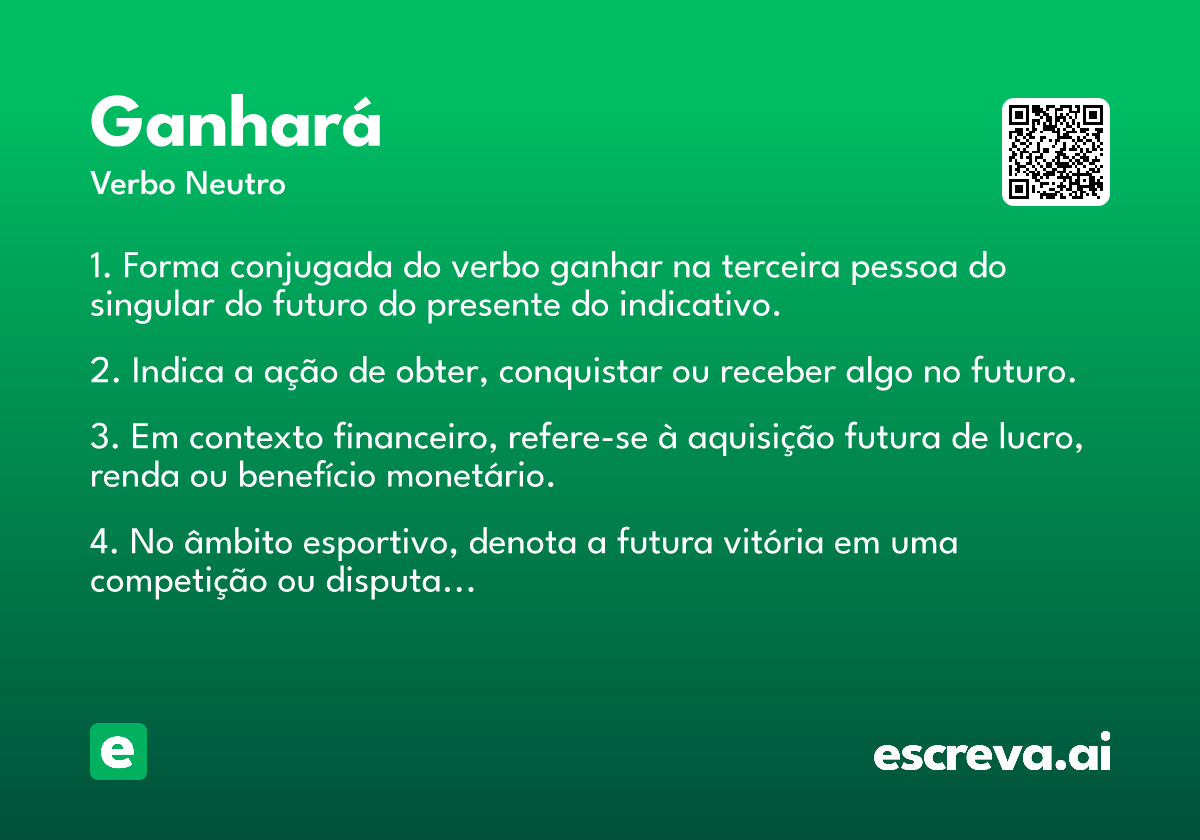 ganhará