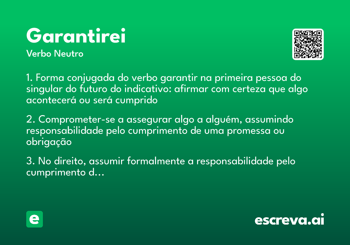 garantirei