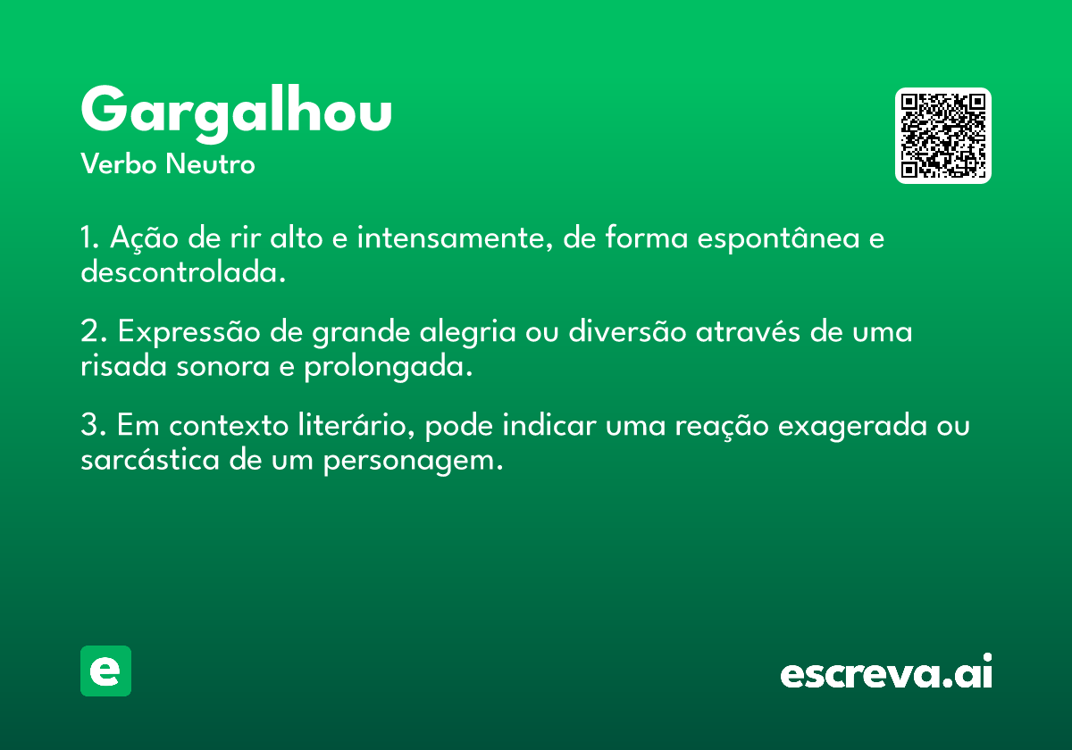 gargalhou