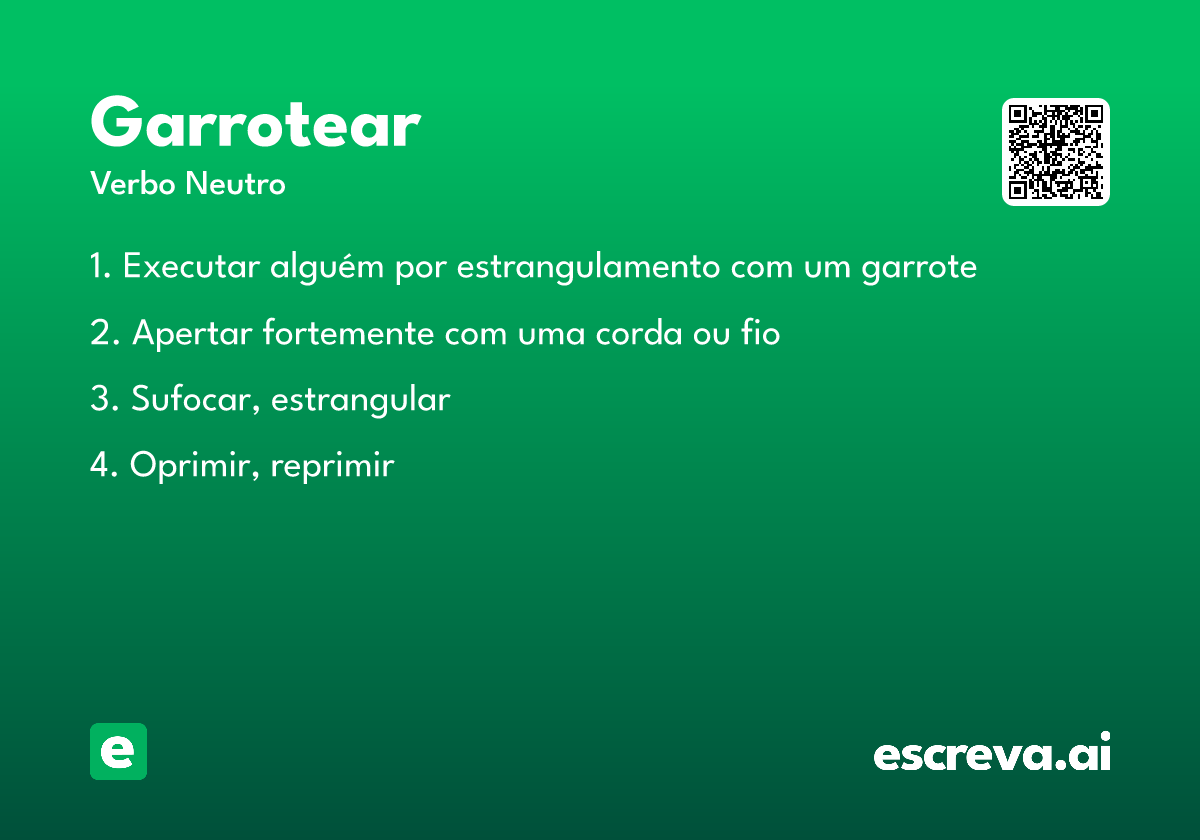 garrotear
