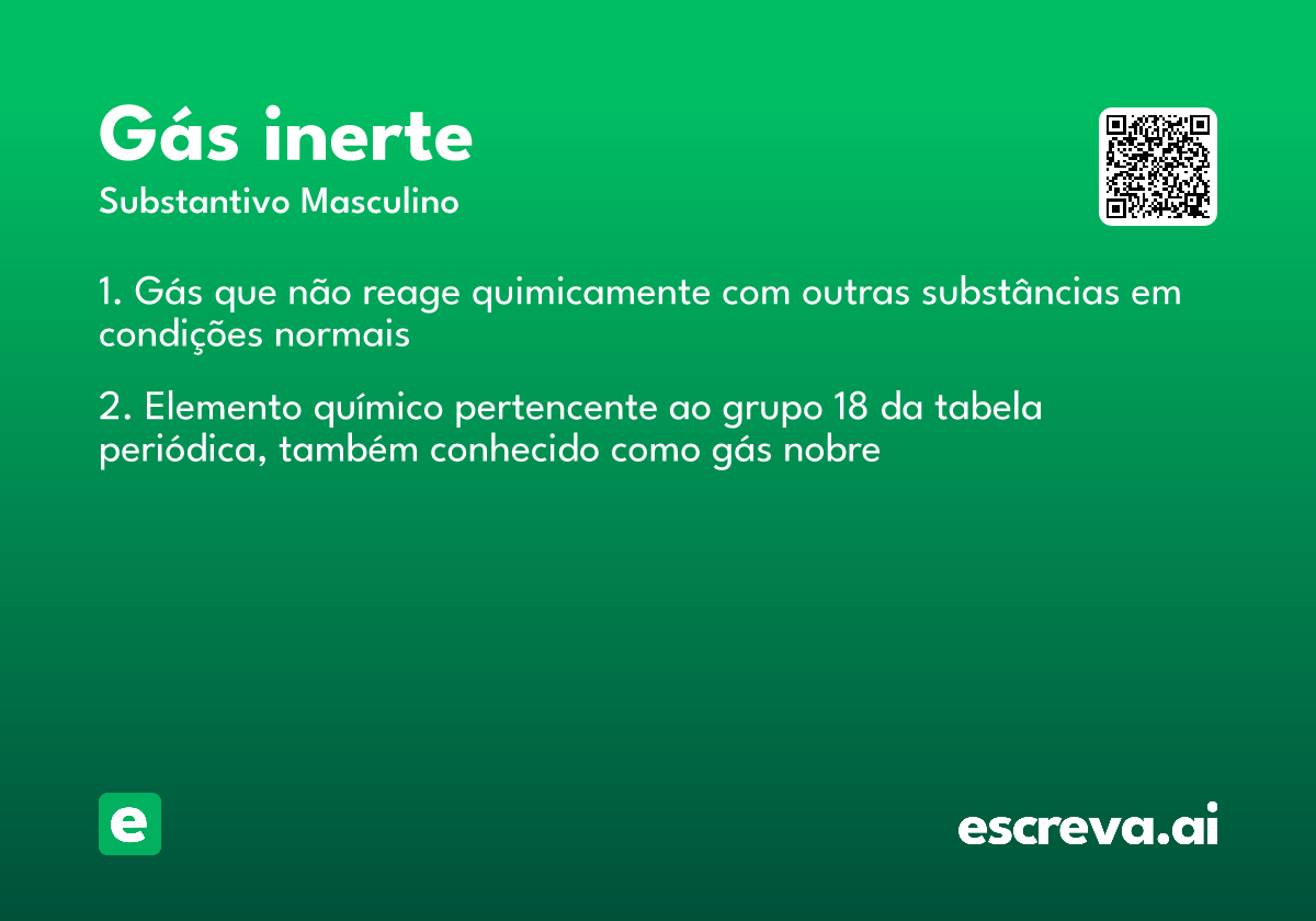 gás inerte
