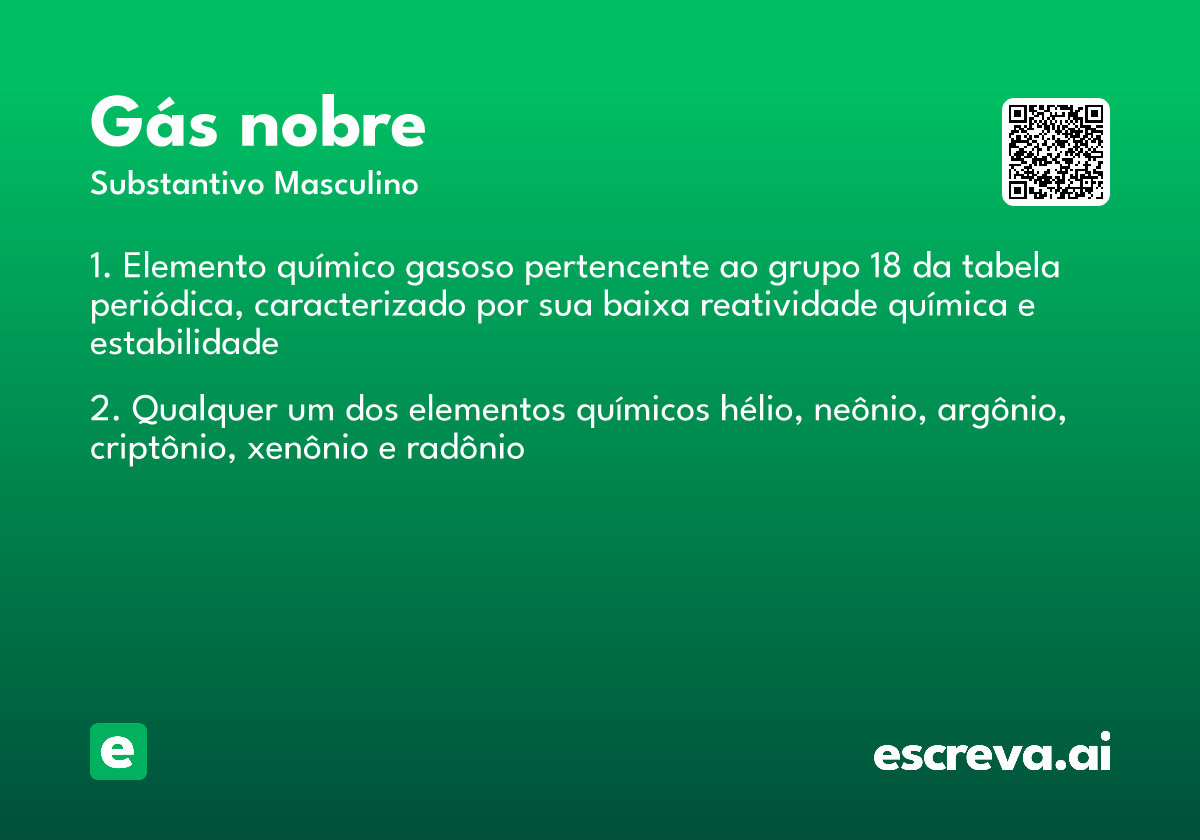 gás nobre