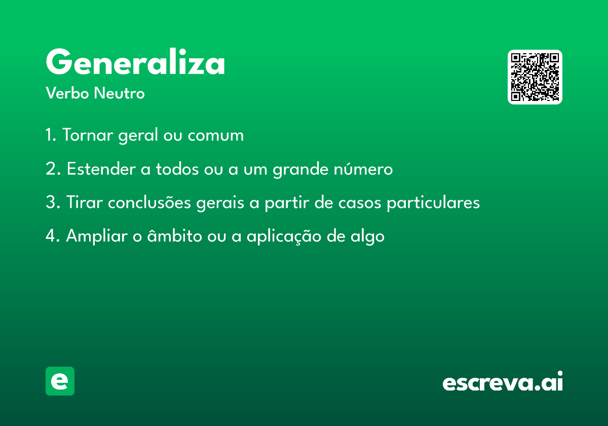 generaliza