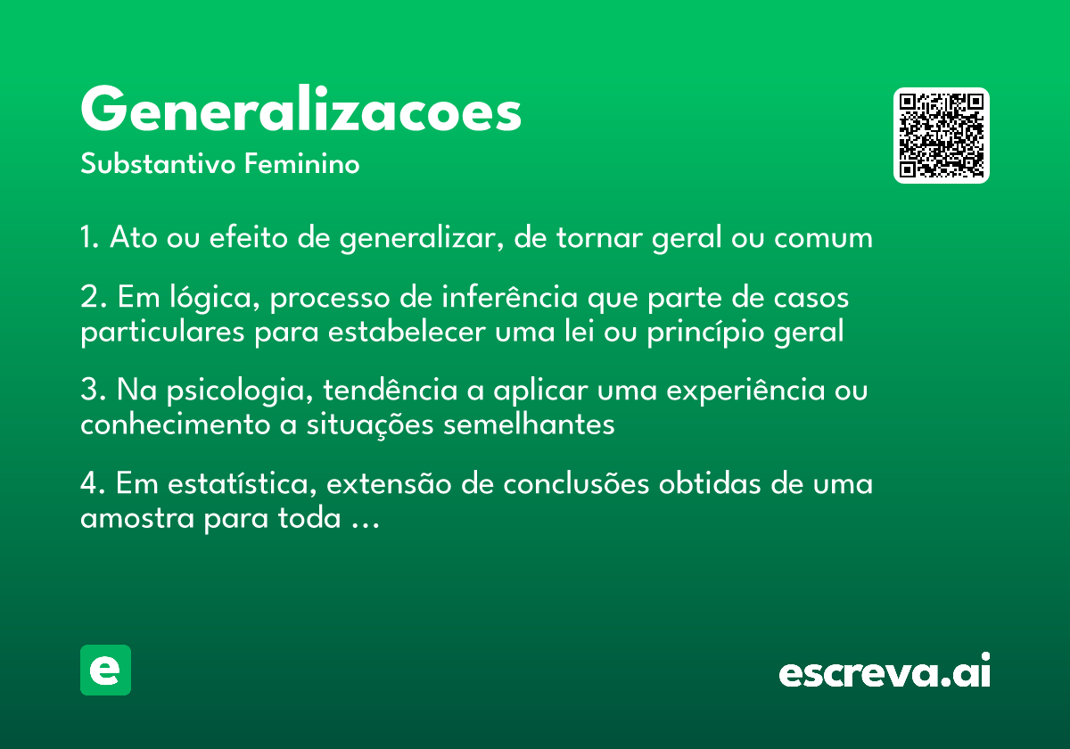 generalizacoes