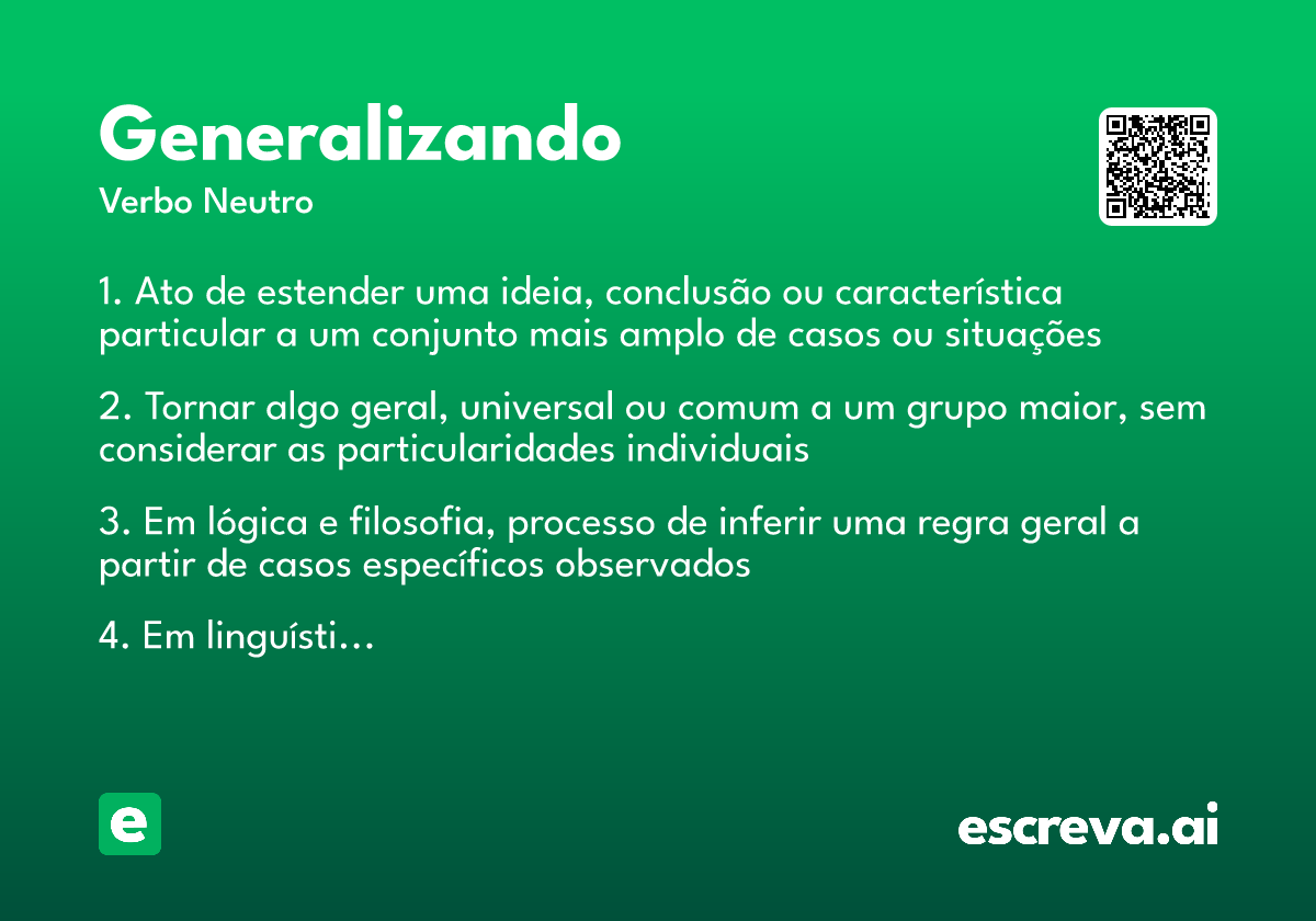 generalizando