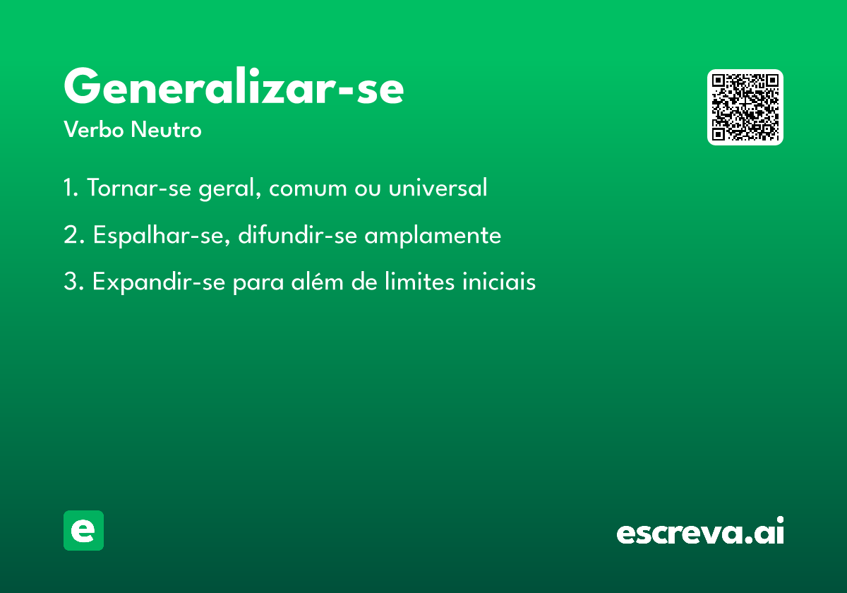 generalizar-se