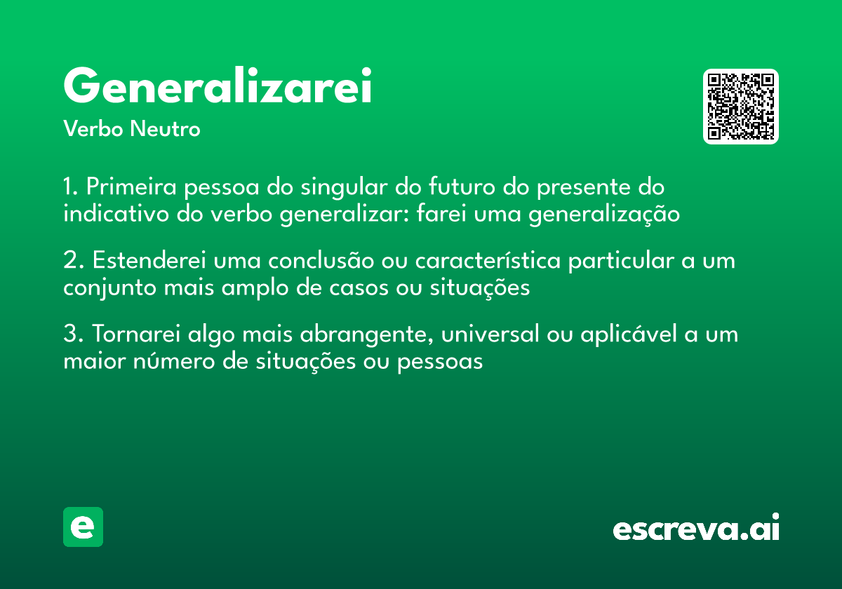 generalizarei