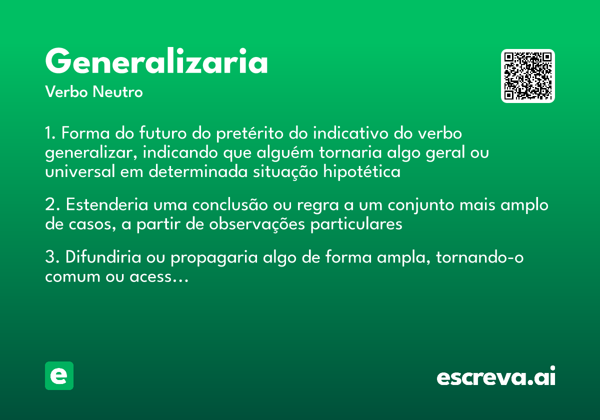 generalizaria