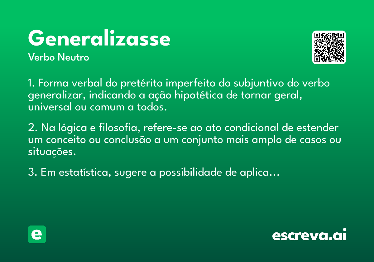 generalizasse
