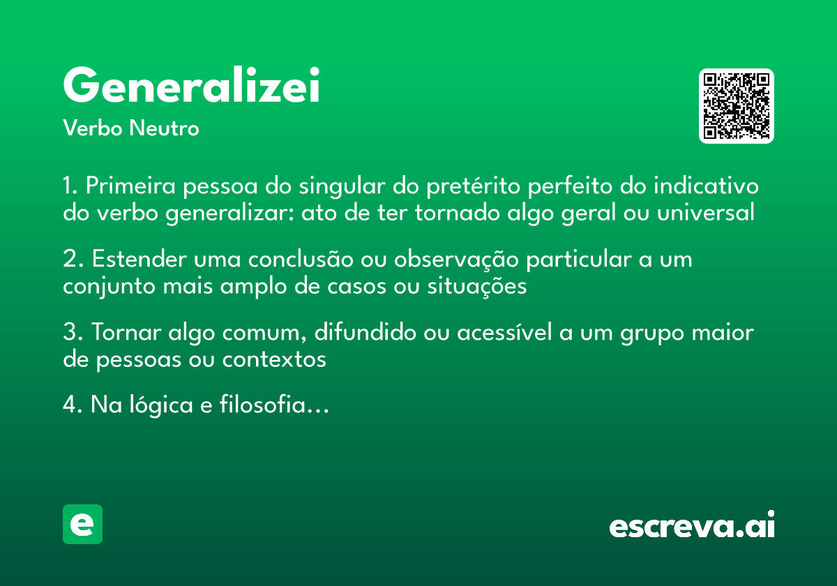 generalizei