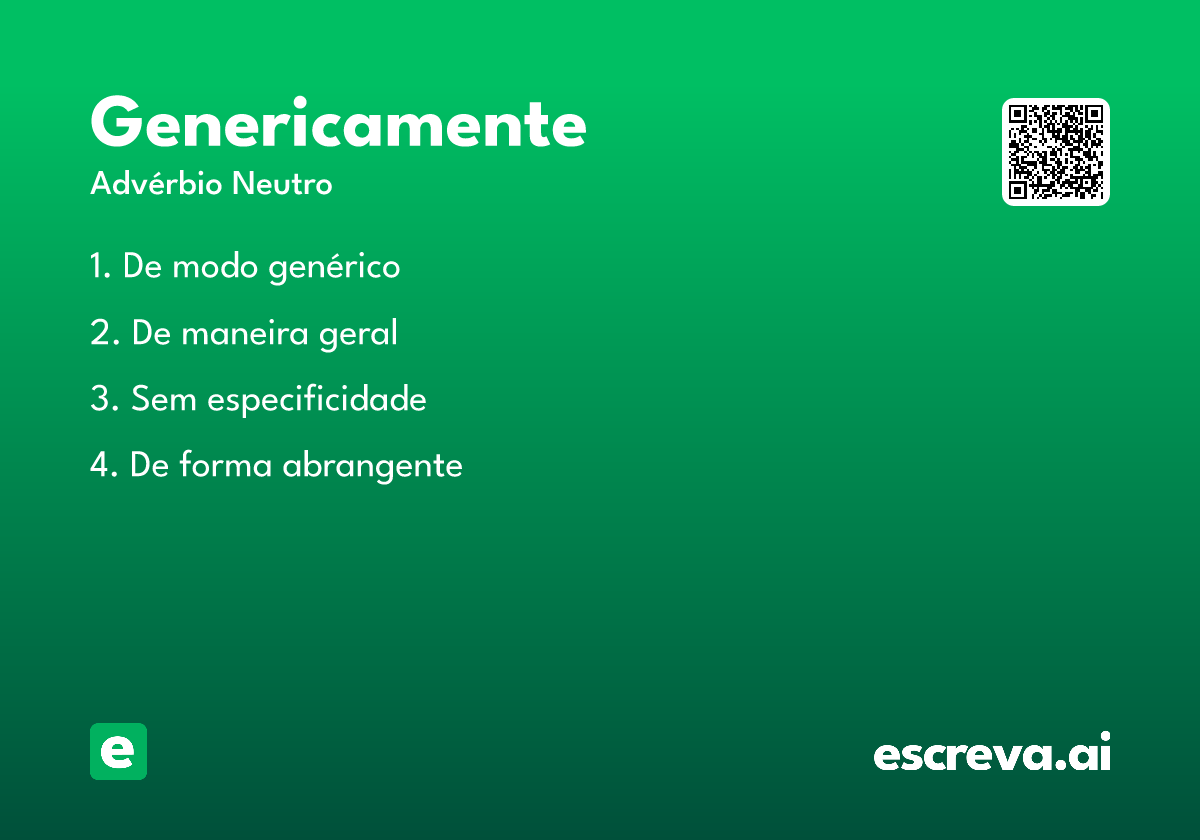 genericamente