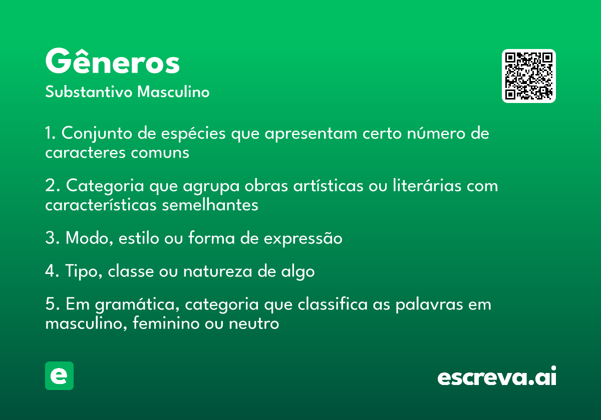 gêneros