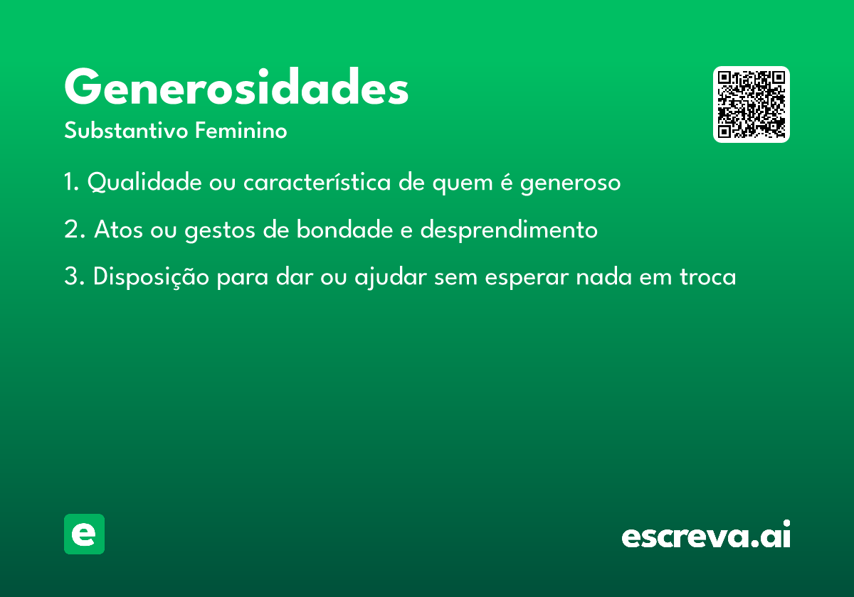 generosidades