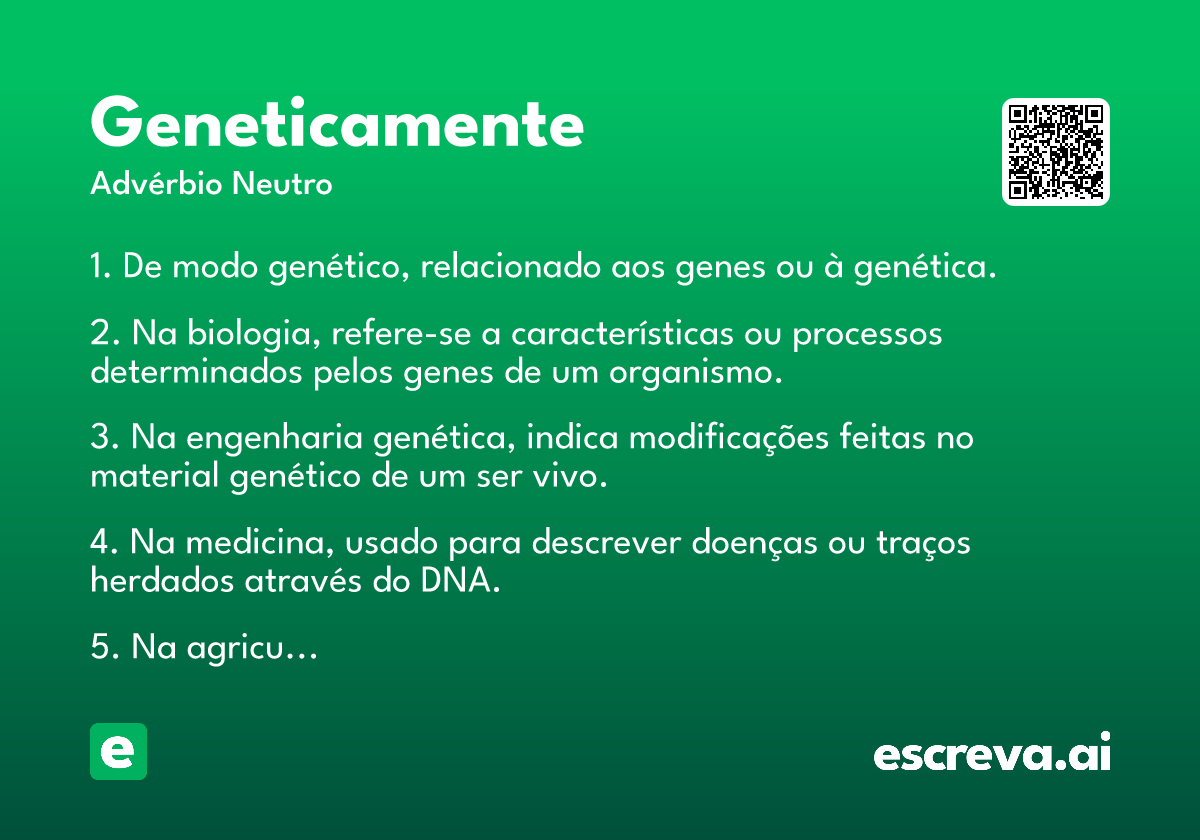 geneticamente