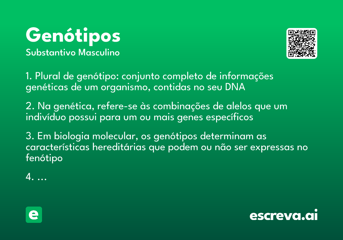 genótipos