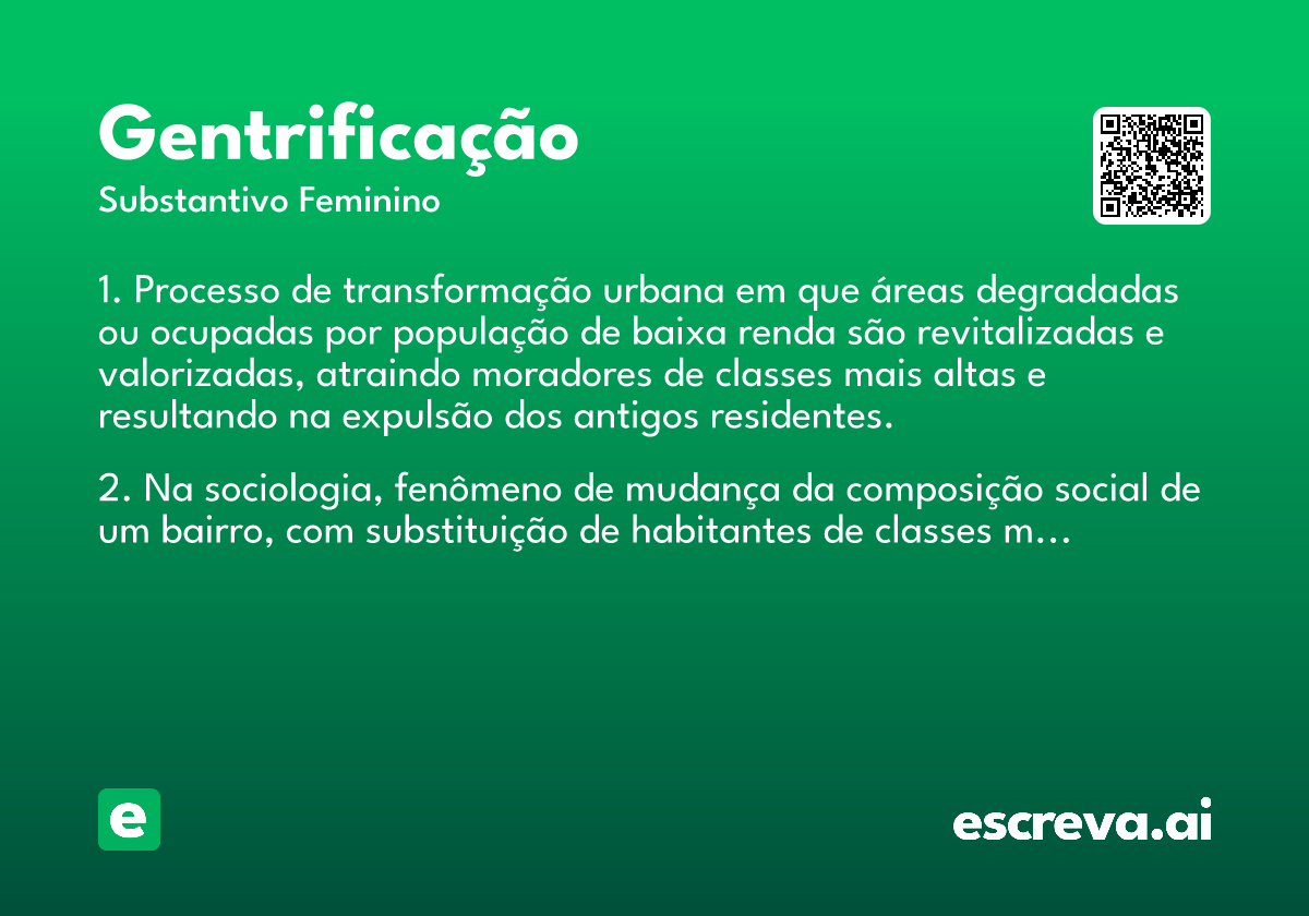 gentrificação