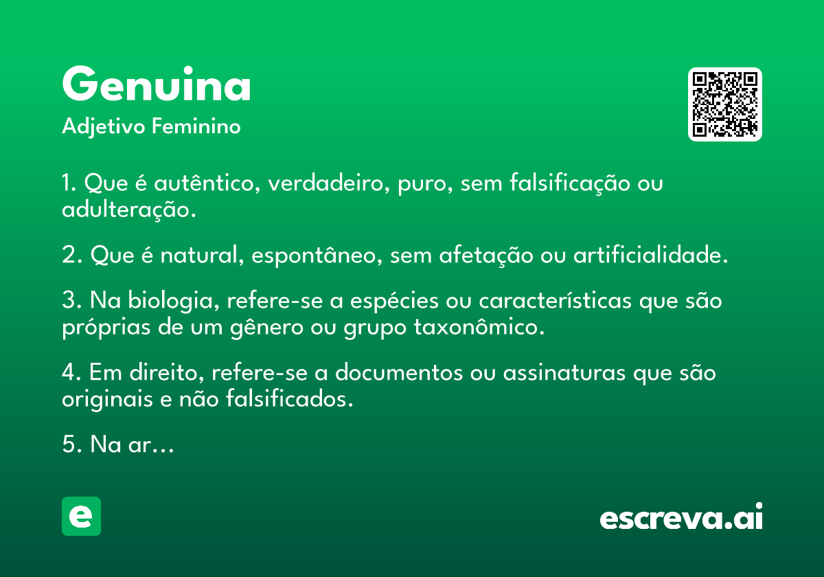 genuina